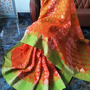 Beautiful Soft Cotton Jamdani Saree