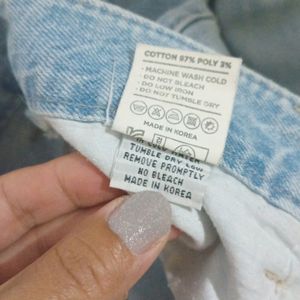 Made In Korea Raw Hem Jean