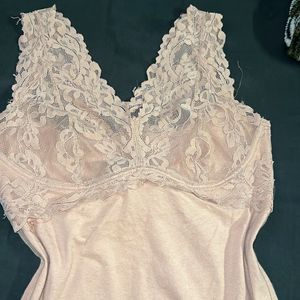 Nude Lace Top