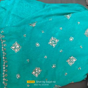 Sea Green Heavy Saree