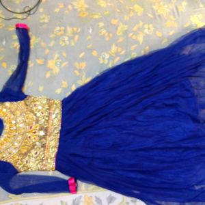 Net  Ka Gown Embroidery Work With Stone Fancy Gow