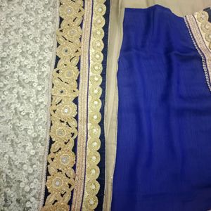 Double Colour Heavy Saree