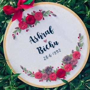 Customized Name Embroidery Hoops