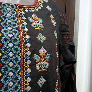 Beautiful Dark Grey Kurta