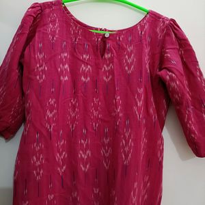 Ikkat Cotton Kurta