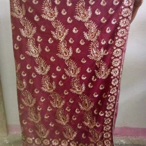 Net Design Saree Waste Quality