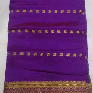 Bangalore Silk Saree With Cloth For Paticoat.