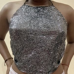 Backless Halter Top