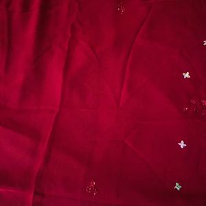 Karwa Chauth New Maroon Saree