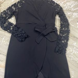 Black Wrap Like Outfit