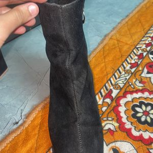 Velvet Black Boots Only Used 3-4 Times