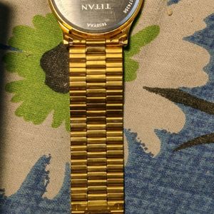 Titan New Watch Gold