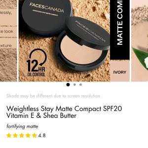 FACES CANADA Weightless Stay Matte Compact