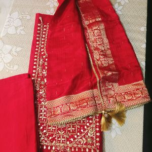 Beautiful Branded Red Colour Suit Material