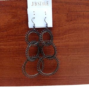 Black Metal Earrings