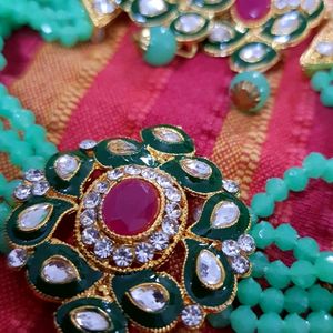 Mint Pearl Chokar Set