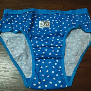 Unused Panty With Heart Pattern