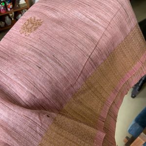 Semi Jute Saree With Blouse