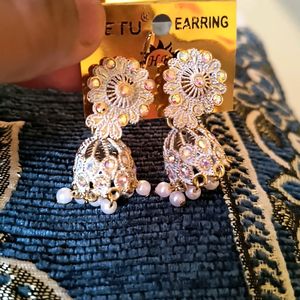 Beautiful Shining Metal Earrings