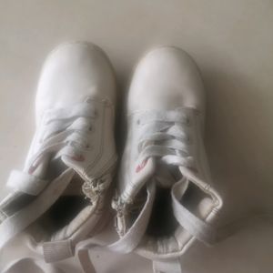 White Minnie Shoes From Dubai