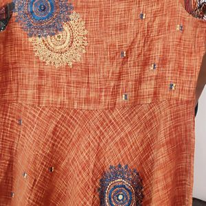 Embroidery Gown Heavy Cotton