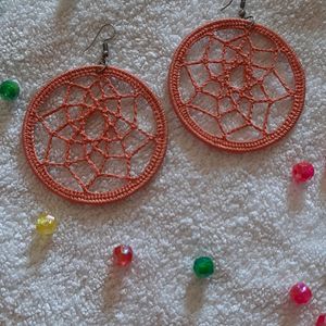 Crochet Dream Catcher Earrings