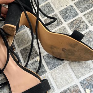 Tie Up Block Heels For Women .