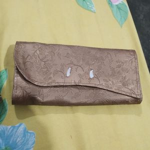 Beautiful Golden Purse And Small Hand Purs