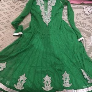 Green Anarkali Suit For You