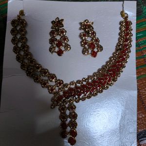 Red/Maroon With Golden Set