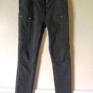 Cotton-on Charcoal Black Mid-rise Jeans