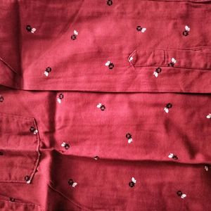 Reddish Maroon Shirt