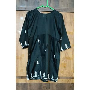 Chiknkari Silk Kurti