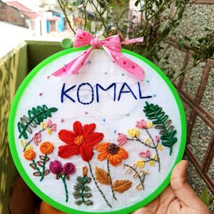 customized name hoop