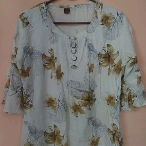 Floral Print Casual Top