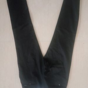 Black Korean Loose Fit Formal Trousers