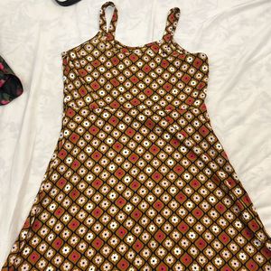 Patterned Mini Dress