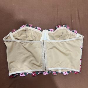 Embroidered Corset Top