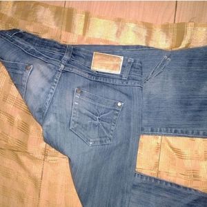 Faded Flared Jeans For Women