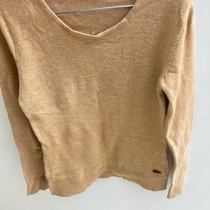 Mustard Colored Stretchable Warm Sweater