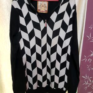 Black & White Sweater For Girls