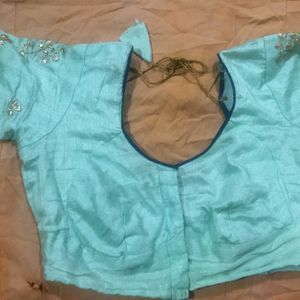 Cyan Colour Blouse