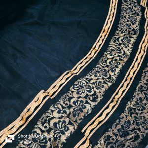 Black And Golden Lehenga