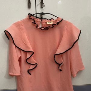 Peach Ruffled Top