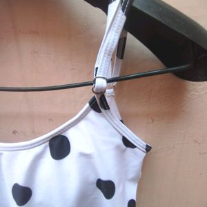 Polka Dotted Crop Top