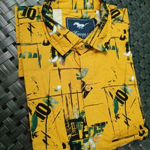 Mens Dark Yellow Colour Shirt