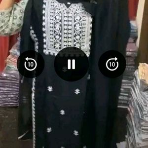 Black Kurta Set