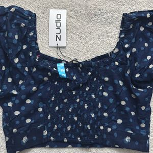 Navy Blue Top With Tag