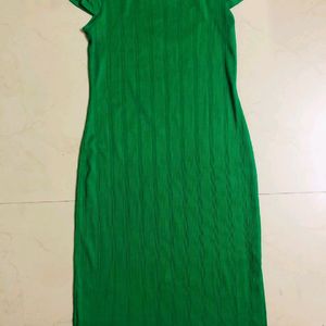 Women Ribbed Branded Dress