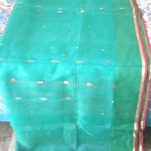 Brand new light weight thread work saree & फॉल